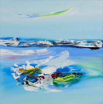 Majella O'Neill Collins, Summer Seas, Sherkin Island (2021) at Morgan O'Driscoll Art Auctions