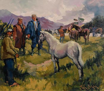 John Dinan, Maam Cross Horse Fair at Morgan O'Driscoll Art Auctions
