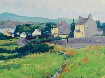 Brett McEntaggart, Houses at Crookhaven, West Cork at Morgan O'Driscoll Art Auctions