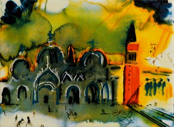 Salvador Dali, St Mark's Square, Venice at Morgan O'Driscoll Art Auctions
