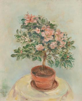 Stella Steyn, Still Life - Vase of Pink Roses at Morgan O'Driscoll Art Auctions