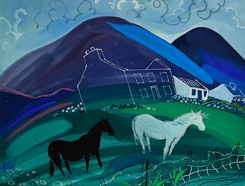 Nicholas Hely Hutchinson, Horses near Reel at Morgan O'Driscoll Art Auctions