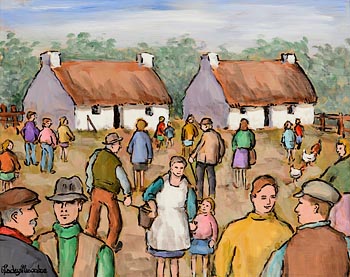 Gladys MacCabe, Killarney Village at Morgan O'Driscoll Art Auctions