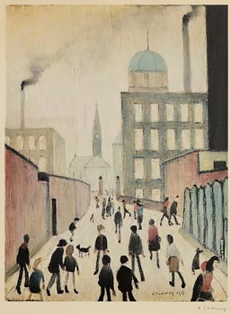 L.S. Lowry, Mrs. Swindell's Picture at Morgan O'Driscoll Art Auctions