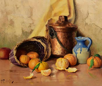 Robert Chailloux, Still Life - Oranges and Apples at Morgan O'Driscoll Art Auctions