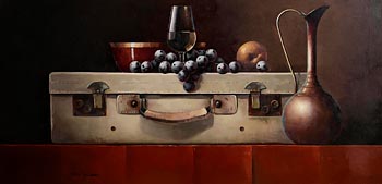 David French Le Roy, Still Life on Suitcase (2002) at Morgan O'Driscoll Art Auctions