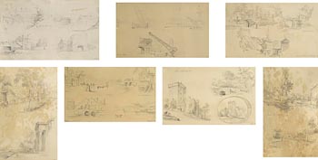William Roe, Collection of 7 Drawings In Cork and Vicinity (1837-38-39) at Morgan O'Driscoll Art Auctions