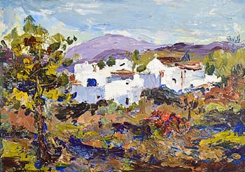 Gladys MacCabe, Village, Tenerife at Morgan O'Driscoll Art Auctions