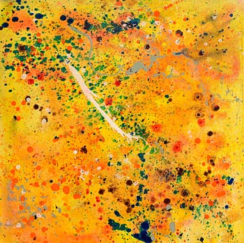 R. Scott, Yellow and Orange Abstraction at Morgan O'Driscoll Art Auctions