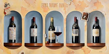 Peter Kotka, Fine Wine Wall at Morgan O'Driscoll Art Auctions