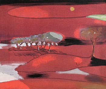 Merlin James, Red Landscape (2002) at Morgan O'Driscoll Art Auctions