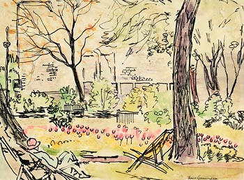 Norah Allison McGuinness, Resting in the Park at Morgan O'Driscoll Art Auctions