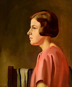 Maurice Canning Wilks, Girl in Pink Blouse at Morgan O'Driscoll Art Auctions