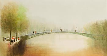 Anthony Robert Klitz, Ha'penny Bridge, Dublin at Morgan O'Driscoll Art Auctions