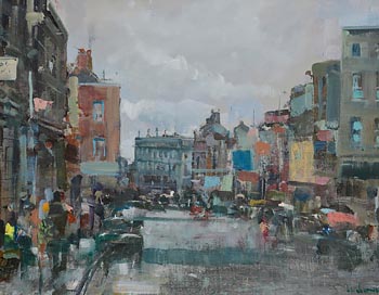 James Le Jeune, Market in Dublin at Morgan O'Driscoll Art Auctions
