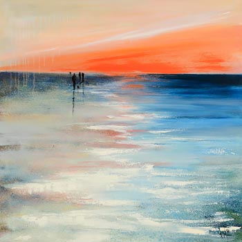 Paula McKinney, Sunset Beach Stroll at Morgan O'Driscoll Art Auctions
