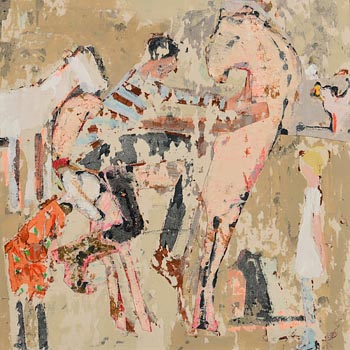 Julie Poulsen, Pink Horse (2021) at Morgan O'Driscoll Art Auctions