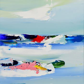 Majella O'Neill Collins, Sherkin Seas from the Studio (2022) at Morgan O'Driscoll Art Auctions