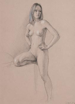 Harry Holland, Female Nude at Morgan O'Driscoll Art Auctions