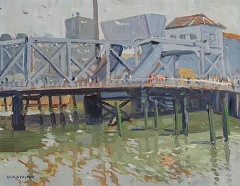 Walter Verling, Brian Boru Bridge, Cork at Morgan O'Driscoll Art Auctions