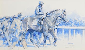 Peter Curling, Big Race Winner - Leading Them In at Morgan O'Driscoll Art Auctions