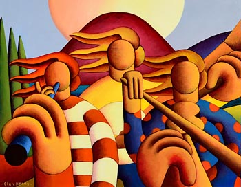 Alan Kenny, Trad Session in Softscape (2020) at Morgan O'Driscoll Art Auctions
