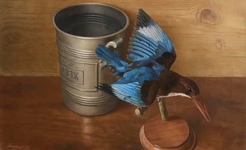 Patrick Hennessy, Champagne Bucket and Kingfisher at Morgan O'Driscoll Art Auctions