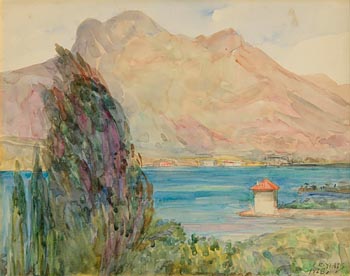 Elizabeth Corbet Yeats, Lake Garda (1928) at Morgan O'Driscoll Art Auctions