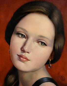 Ken Hamilton, Girl with Sparkling Eyes at Morgan O'Driscoll Art Auctions