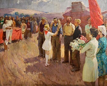 Mikhael Krivenko, Laurel Wreath Presentation to the Harvesters at Morgan O'Driscoll Art Auctions