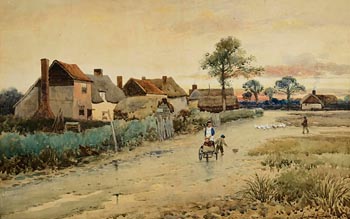 Leopold Rivers, Afternoon Stroll (1887) at Morgan O'Driscoll Art Auctions