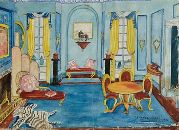Anne Yeats, Set Design for Strange Guest by Francis Stuart at Morgan O'Driscoll Art Auctions