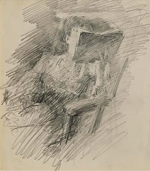 John Butler Yeats, Lady Reading at Morgan O'Driscoll Art Auctions