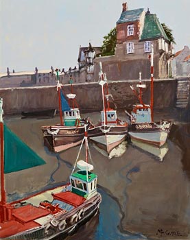 Cecil Maguire, Fishing Trawlers at Morgan O'Driscoll Art Auctions