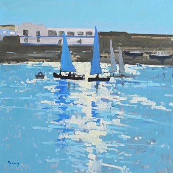 John Morris, D�n Laoghaire Harbour at Morgan O'Driscoll Art Auctions