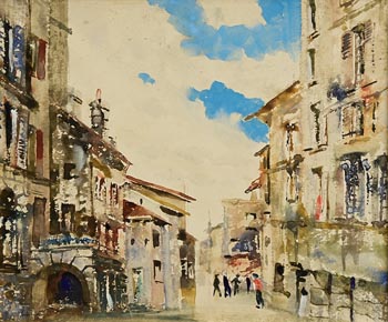 James Le Jeune, Continental Street Scene at Morgan O'Driscoll Art Auctions