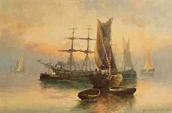 Gerard Sutchliffe, Ships in Port at Morgan O'Driscoll Art Auctions