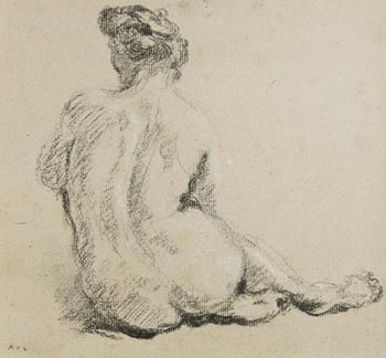 Ker Xavier Roussel, Seated Nude Seen from the Back (c.1912) at Morgan O'Driscoll Art Auctions