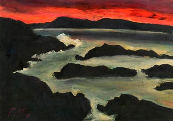 Peter Collis, Sunset Connemara (Cleggan Bay) at Morgan O'Driscoll Art Auctions