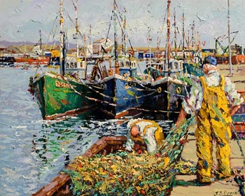 James S. Brohan, Arklow Harbour at Morgan O'Driscoll Art Auctions