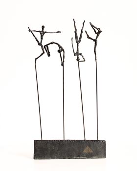 Carolyn Mulholland, Acrobats (1982) at Morgan O'Driscoll Art Auctions