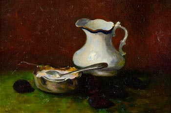 Hans Iten, Still Life - Milk and Sugar (1907) at Morgan O'Driscoll Art Auctions