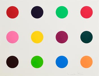 Damien Hirst, Methionine, from 12 Woodcut Spots (2010) at Morgan O'Driscoll Art Auctions