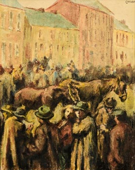 William Conor, The Horse Fair at Morgan O'Driscoll Art Auctions