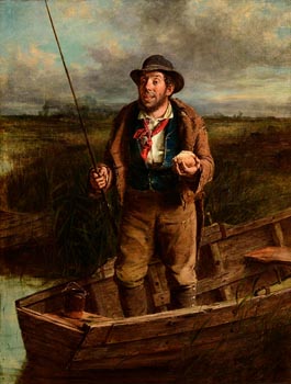Erskine Nicol, Waiting For A Bite (1866) at Morgan O'Driscoll Art Auctions