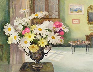 Geraldine  M. O'Brien, Still Life - Garden Summer Flowers at Morgan O'Driscoll Art Auctions