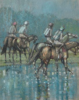 Kieran McGoran, Horses in the Rain at Morgan O'Driscoll Art Auctions