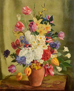 Moyra Barry, Still Life - Flowers at Morgan O'Driscoll Art Auctions