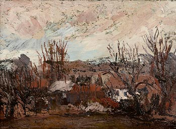 Ronald Ossory Dunlop, Winter on the Farm at Morgan O'Driscoll Art Auctions