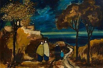Markey Robinson, Shawlies at Dusk at Morgan O'Driscoll Art Auctions